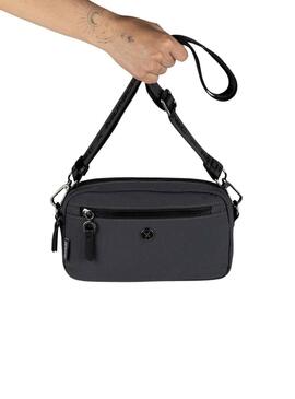 Borsa Munich Bloom Slim Nero per Donna