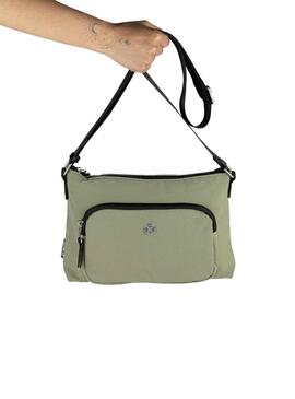 Borsa a tracolla Munich Bloom Verde per Donna