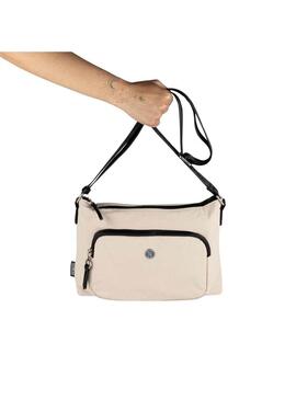 Borsa a tracolla Munich Bandolera Bloom Beige per donna.