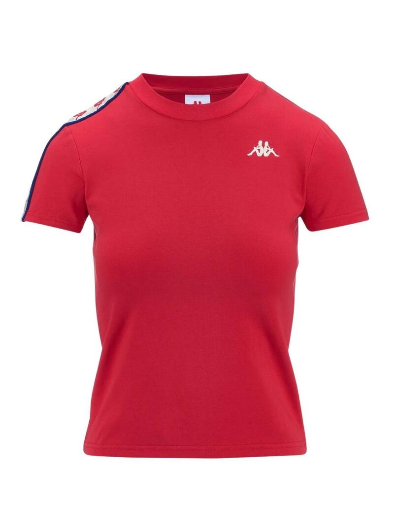 Maglietta Kappa Luise Rossa per Donna