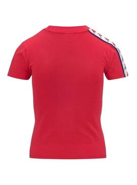 Maglietta Kappa Luise Rossa per Donna