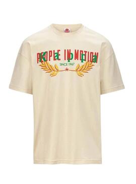 Maglietta Kappa Leilon Beige per Uomo