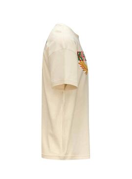 Maglietta Kappa Leilon Beige per Uomo