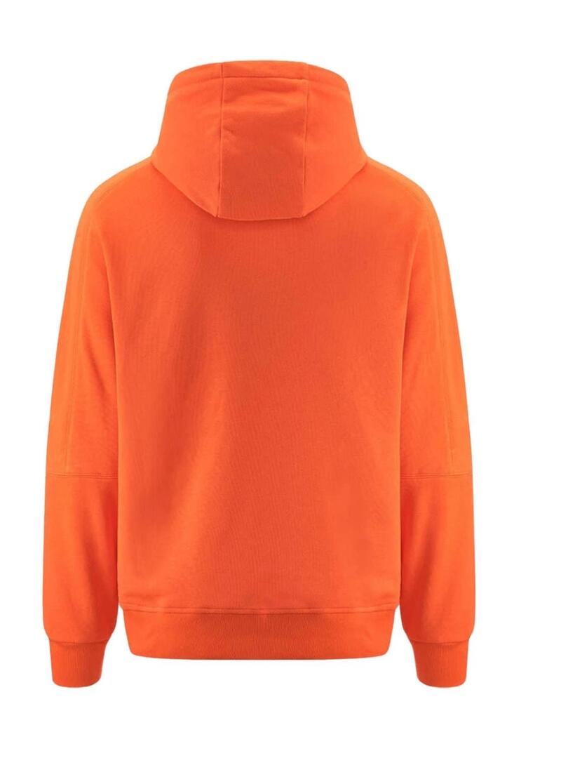 Felpa Kappa Giano Arancione per Uomo