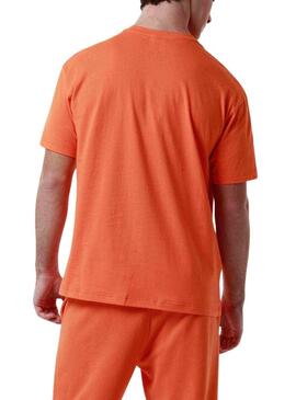 Maglietta Kappa Gastor Arancione per Uomo