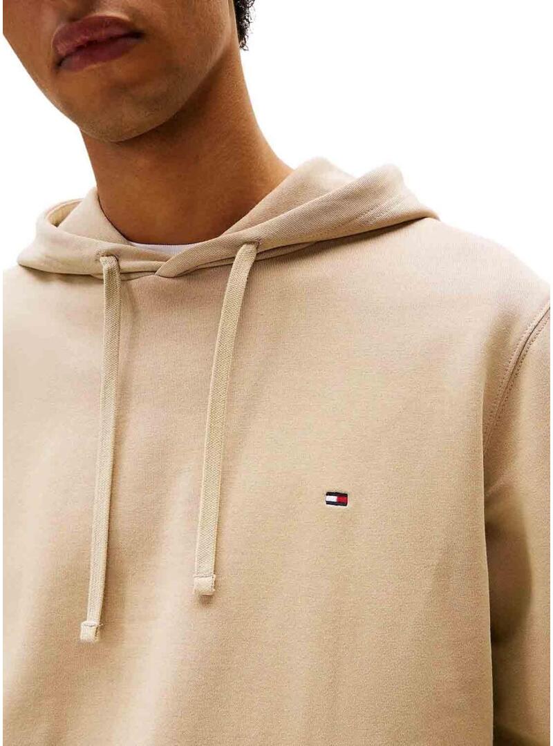 Felpa Tommy Hilfiger Essential Hoody beige per uomo