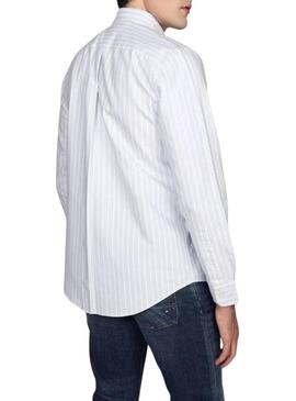 Camicia Tommy Hilfiger Heritage blu per uomo