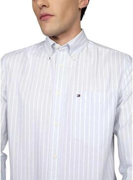 Camicia Tommy Hilfiger Heritage blu per uomo