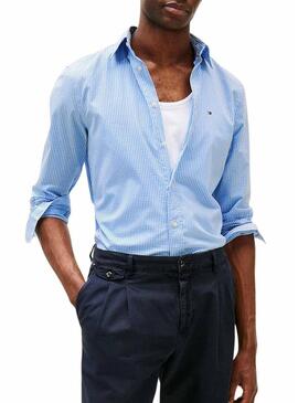 Camicia Tommy Hilfiger Gingham blu per uomo