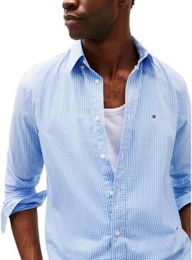 Camicia Tommy Hilfiger Gingham blu per uomo