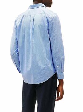 Camicia Tommy Hilfiger Gingham blu per uomo