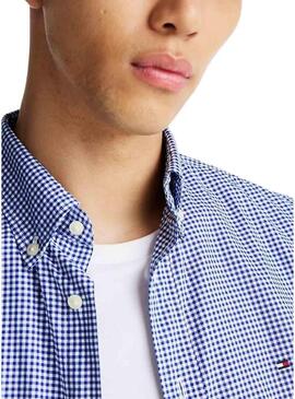 Camicia Tommy Hilfiger Gingham navy per uomo