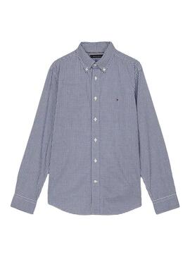 Camicia Tommy Hilfiger Gingham navy per uomo