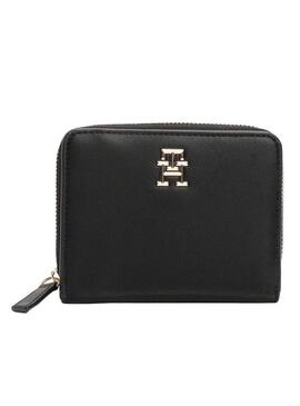 Portafoglio Tommy Hilfiger Logotape nero per donna