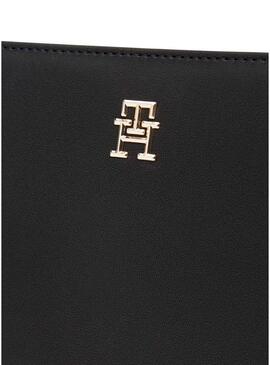Borsa Tommy Hilfiger Logotape nera per donna