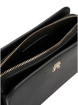 Borsa Tommy Hilfiger Logotape nera per donna