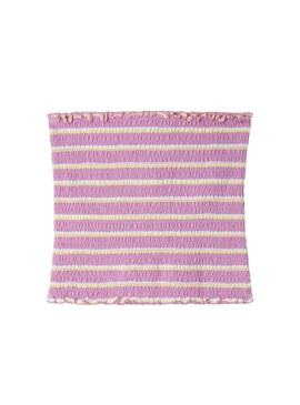 Top Pepe Jeans Marian a righe rosa per ragazza
