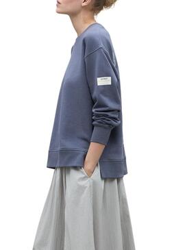 Felpa Ecoalf Storm blu marino per donna