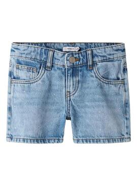 Bermuda Name it Rose in denim regolare per ragazze.