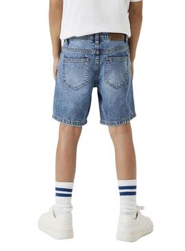 Nome Bermuda Name It Silas Loose in denim per bambino