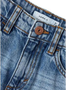 Nome Bermuda Name It Silas Loose in denim per bambino
