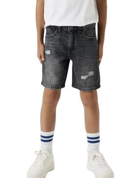 Bermuda Name It Silas Loose denim nero per bambino