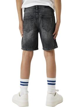 Bermuda Name It Silas Loose denim nero per bambino