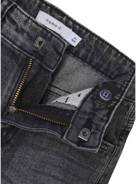 Bermuda Name It Silas Loose denim nero per bambino