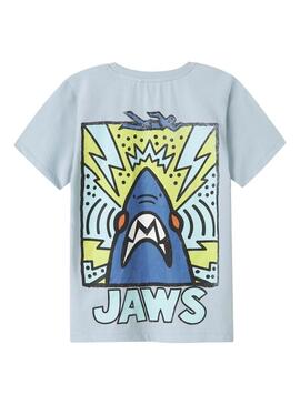 Maglietta Name It Makai Jaws blu per ragazzo.