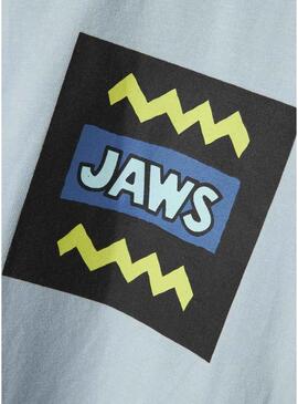 Maglietta Name It Makai Jaws blu per ragazzo.