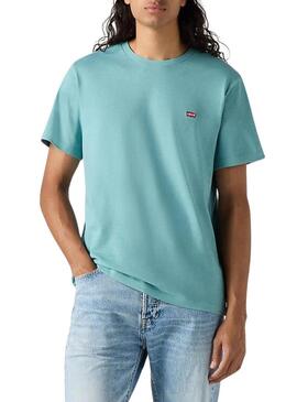 Maglietta Levi's di base turchese per uomo