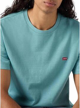 Maglietta Levi's di base turchese per uomo