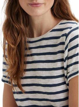 Maglietta Levis Margot a righe bianche e blu per donna