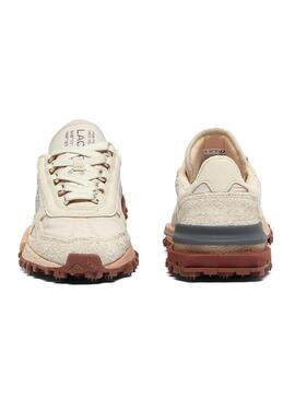 Sneakers Lacoste Elite beige per donna