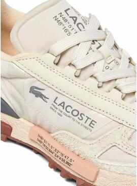 Sneakers Lacoste Elite beige per donna