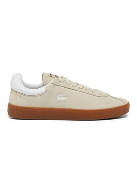 Scarpe da ginnastica Lacoste Baseshot beige per uomo