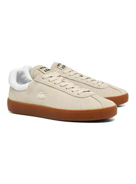 Scarpe da ginnastica Lacoste Baseshot beige per uomo