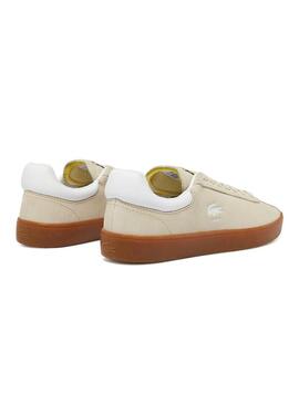 Scarpe da ginnastica Lacoste Baseshot beige per uomo