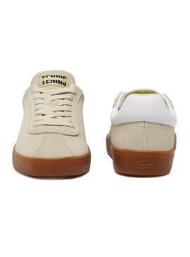 Scarpe da ginnastica Lacoste Baseshot beige per uomo