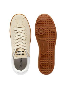 Scarpe da ginnastica Lacoste Baseshot beige per uomo