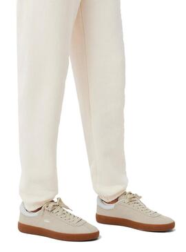 Scarpe da ginnastica Lacoste Baseshot beige per uomo