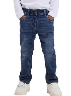 Pantaloni in denim Name It Silas slim blu per bambino