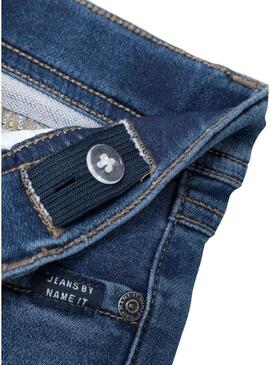 Pantaloni in denim Name It Silas slim blu per bambino