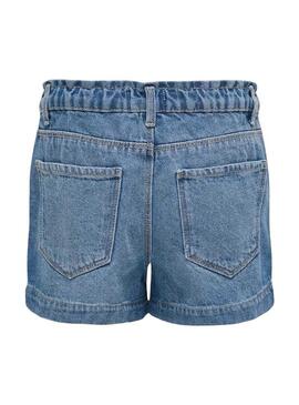 Shorts in denim Only Kogcomet a gamba larga blu per ragazza.
