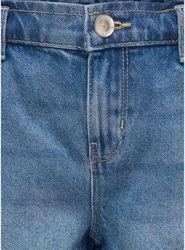 Shorts in denim Only Kogcomet a gamba larga blu per ragazza.