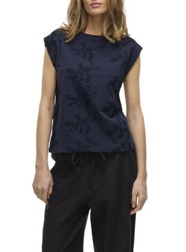 Maglietta Vila Vinayla blu scuro per donna