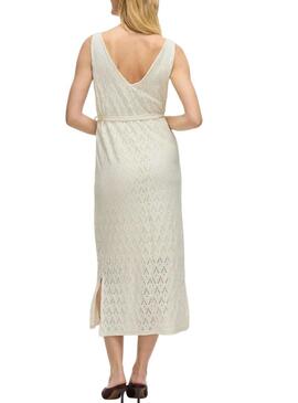 Abito Vila Vimalina beige per donna