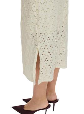 Abito Vila Vimalina beige per donna