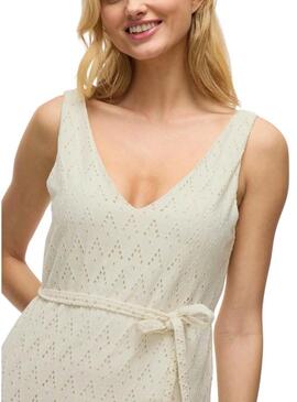 Abito Vila Vimalina beige per donna
