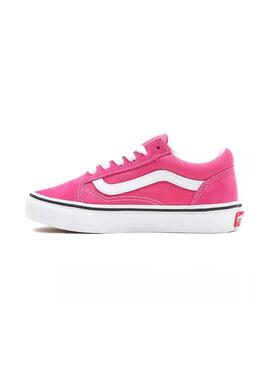 Scarpe da ginnastica Vans Old Skool rosa per ragazza.